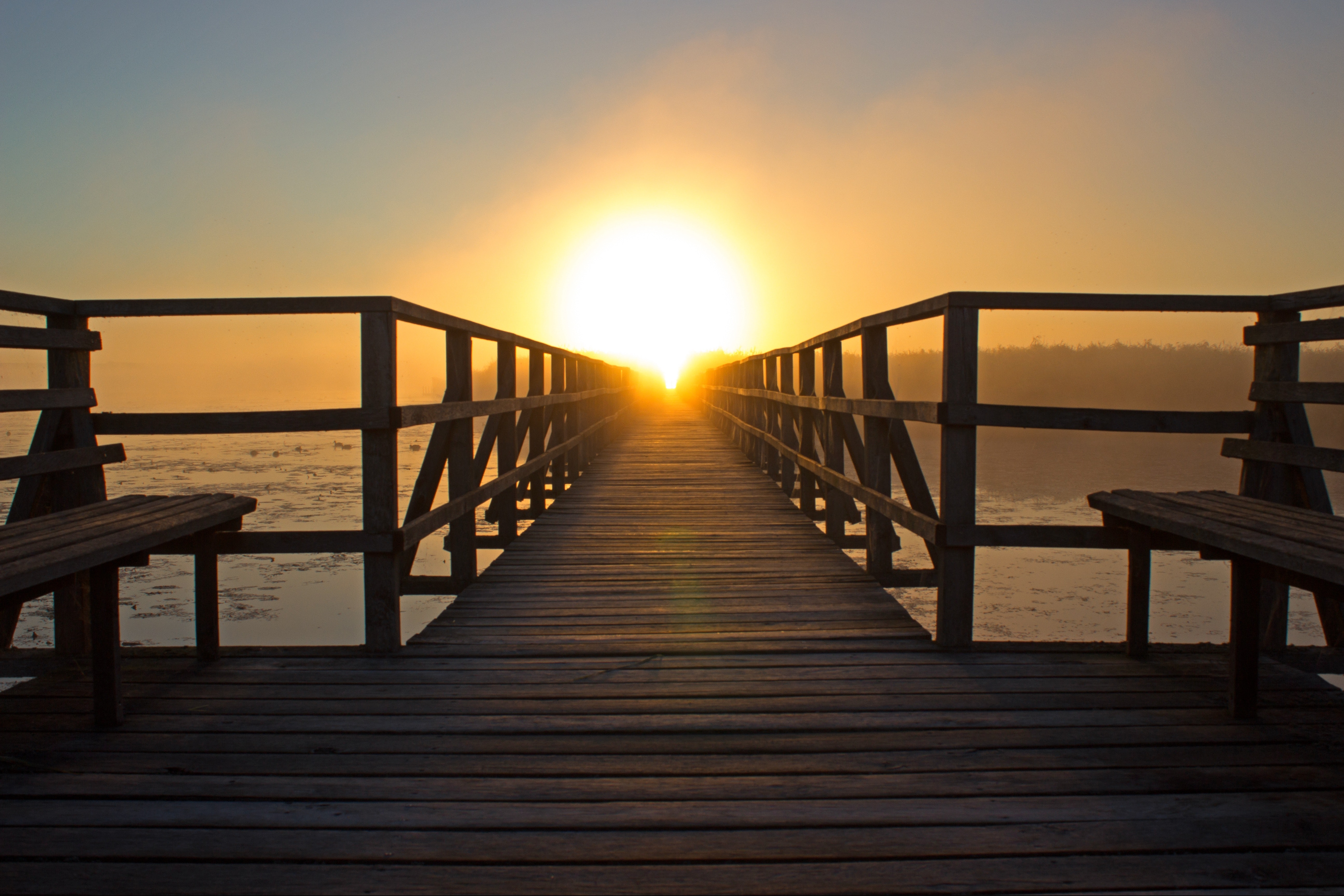 beach bench boardwalk 276259